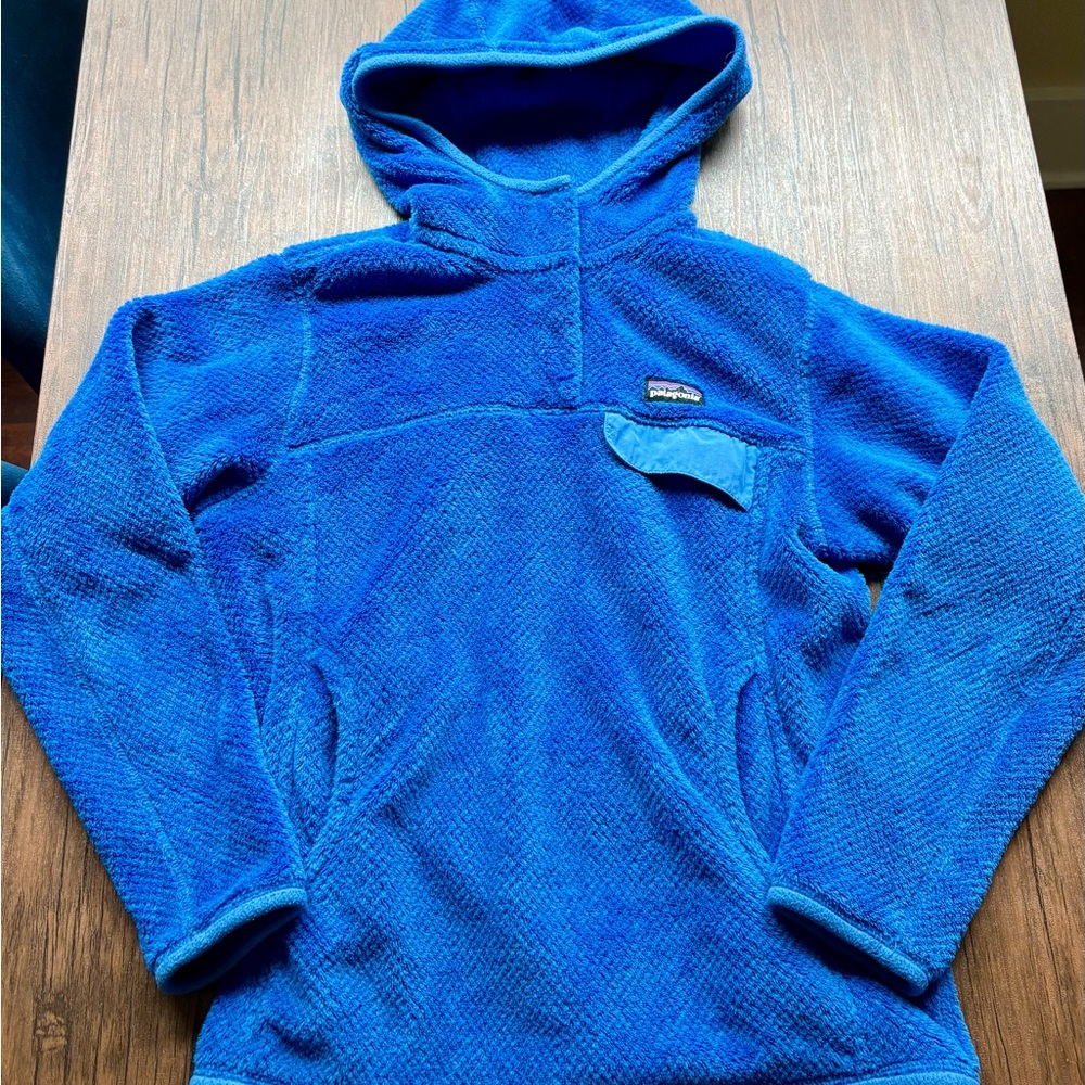 Patagonia Vibrant Blue Snap-T Hooded Fleece